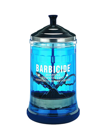 barbicide glass jar