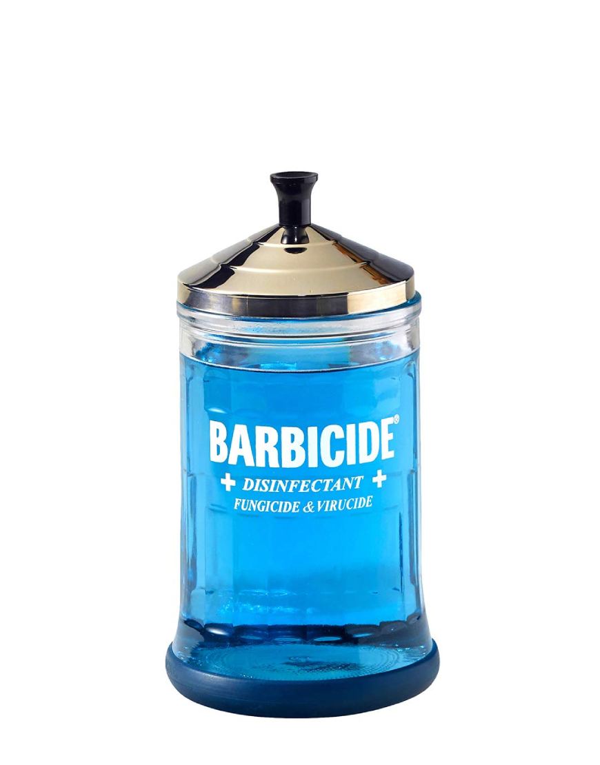 barbicide glass jar