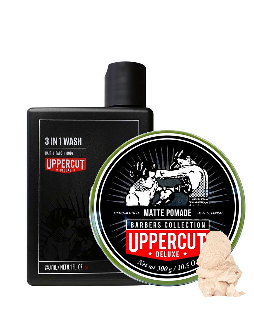 UPPERCUT MATTE POMADE + 3 IN 1 WASH